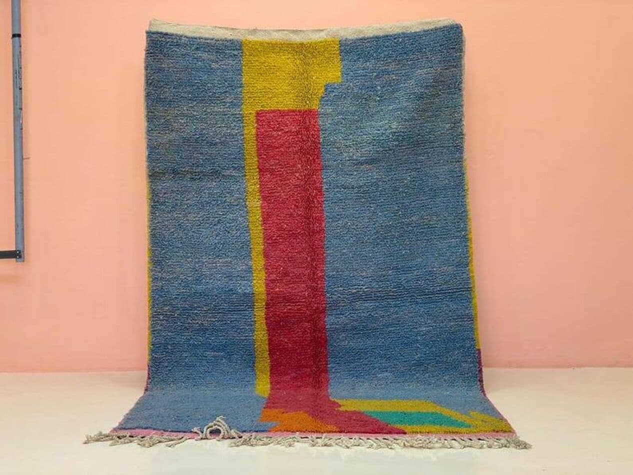 Ręcznie tkany dywan 250x150 cm, wełna, wielokolorowy, Maroko - 202818