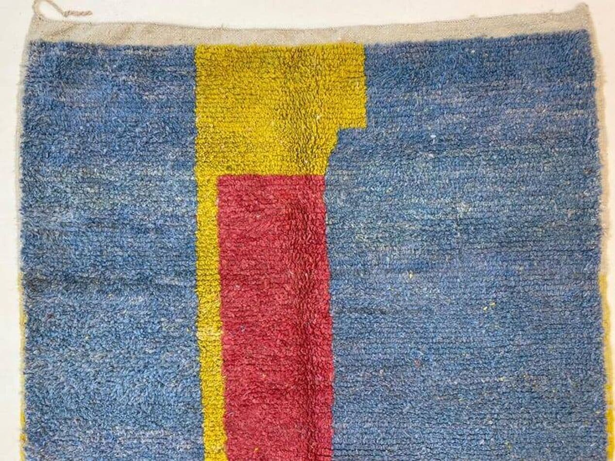 Ręcznie tkany dywan 250x150 cm, wełna, wielokolorowy, Maroko - 202819