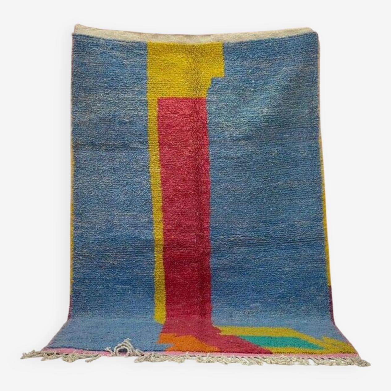 Ręcznie tkany dywan 250x150 cm, wełna, wielokolorowy, Maroko - 202815