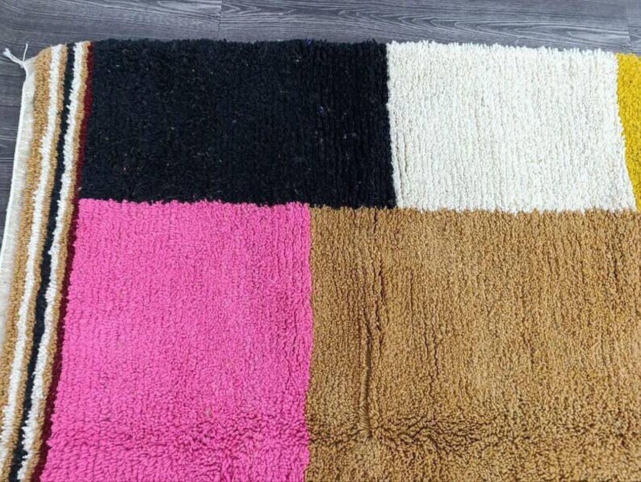 Ręcznie tkany dywan 250x150 cm, wełna, multikolor, - 202768