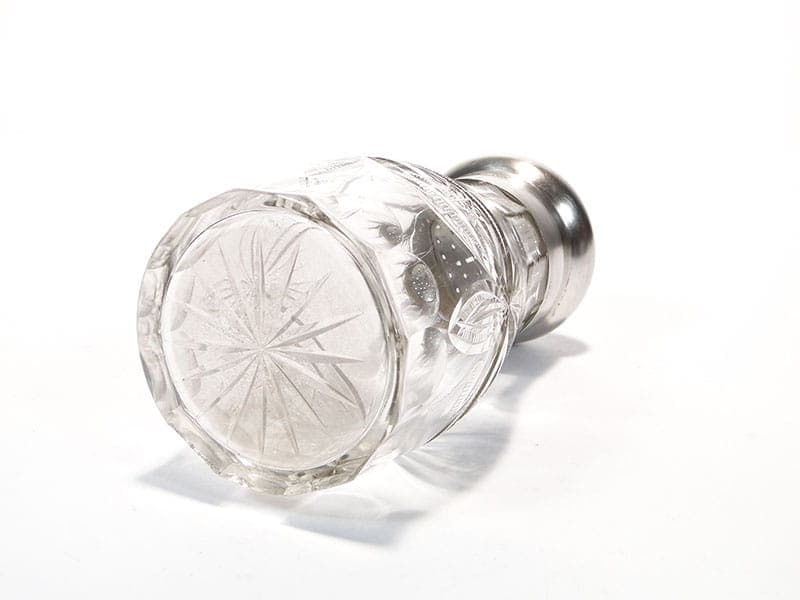 Sugar shaker, transparent crystal, silver, Germany, 19th c. - 201819