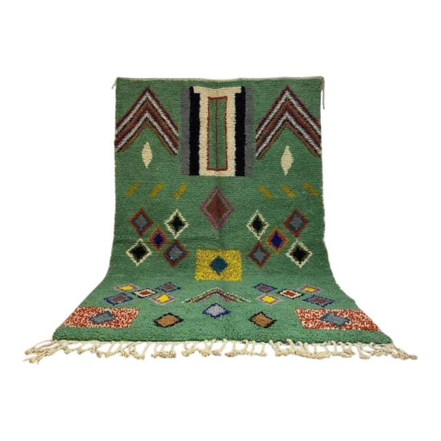 Ręcznie tkany dywan 250x150 cm, wełna, multikolor, Maroko - WYMIARY