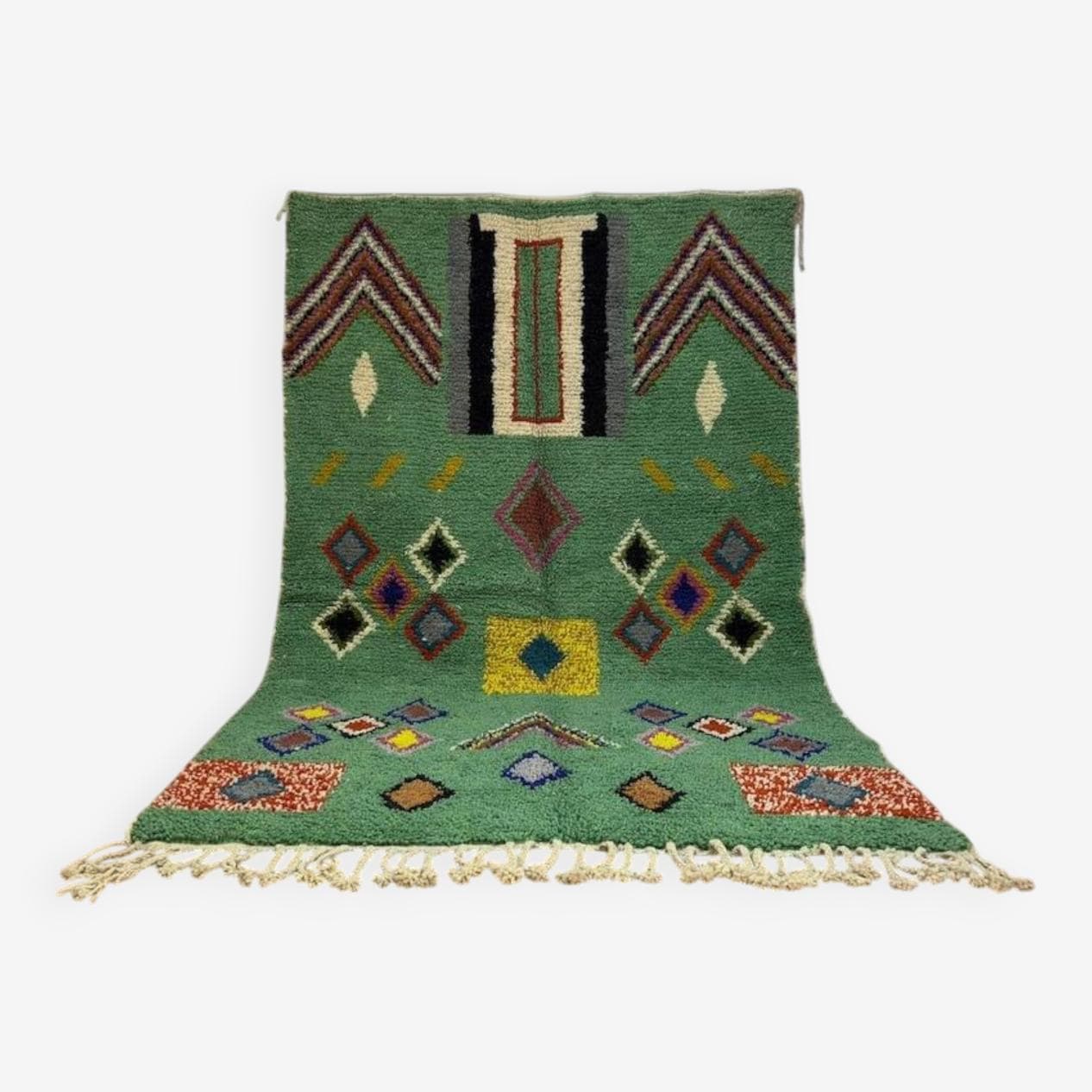 Ręcznie tkany dywan 250x150 cm, wełna, multikolor, Maroko - 202658