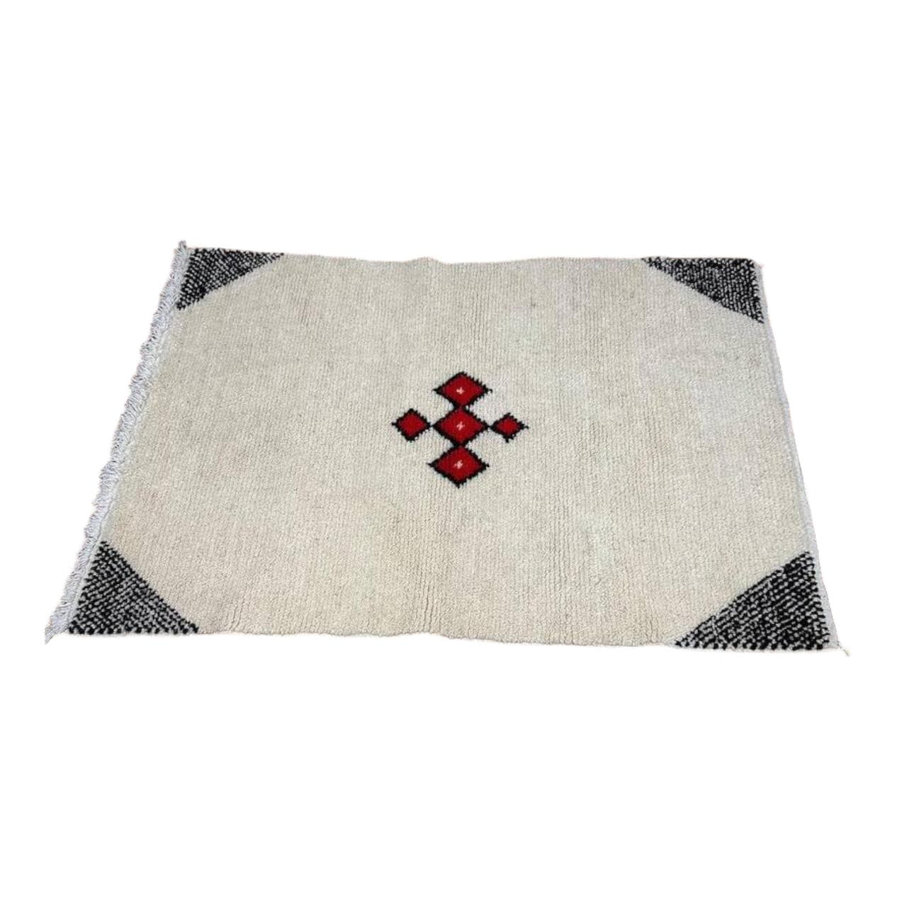 Ręcznie tkany dywan 200x300 cm, wełna, multikolor, Maroko