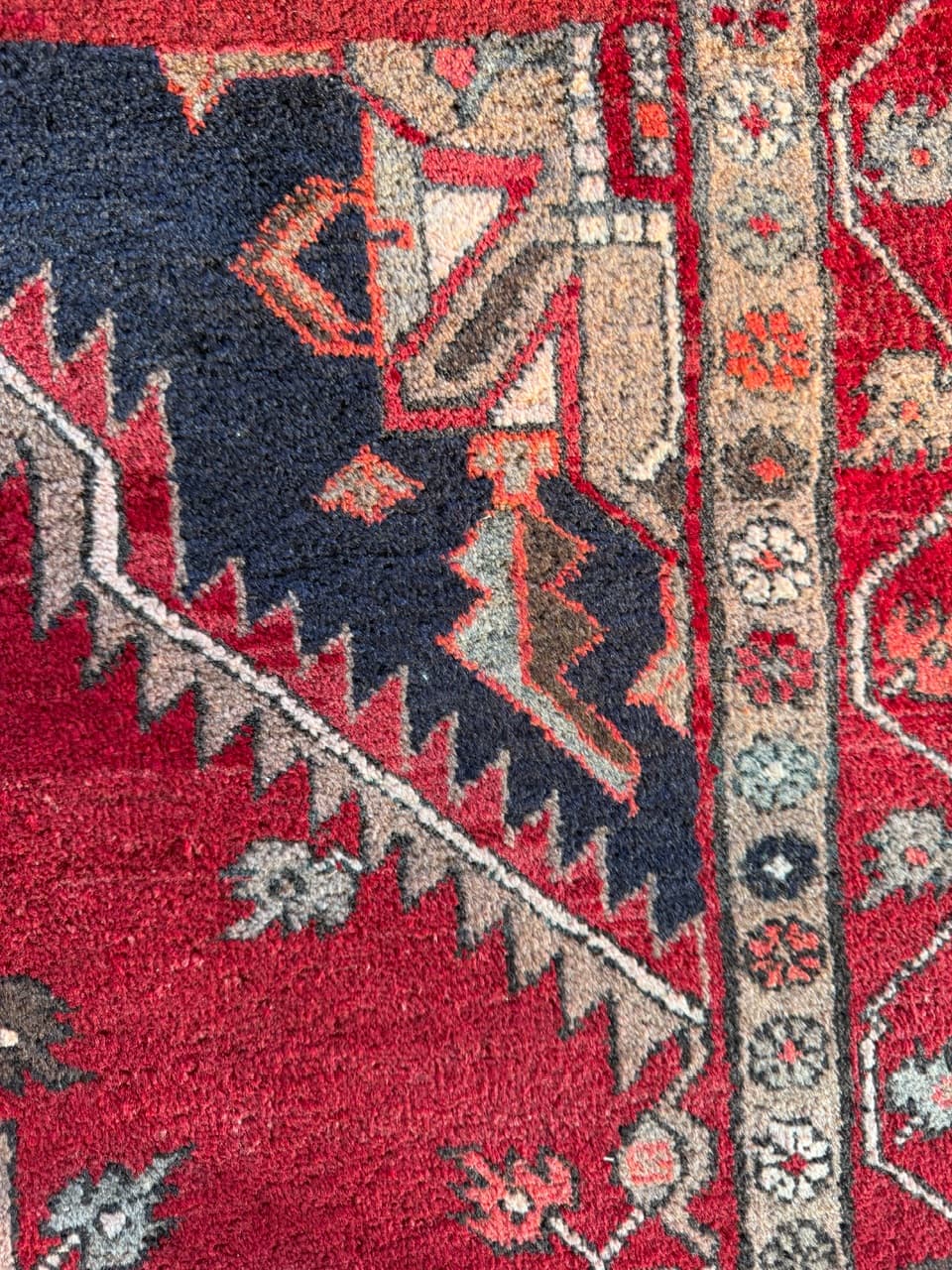 Runner Hamadan Kazak 326x145 cm, multicolor wool, Iran - 201864