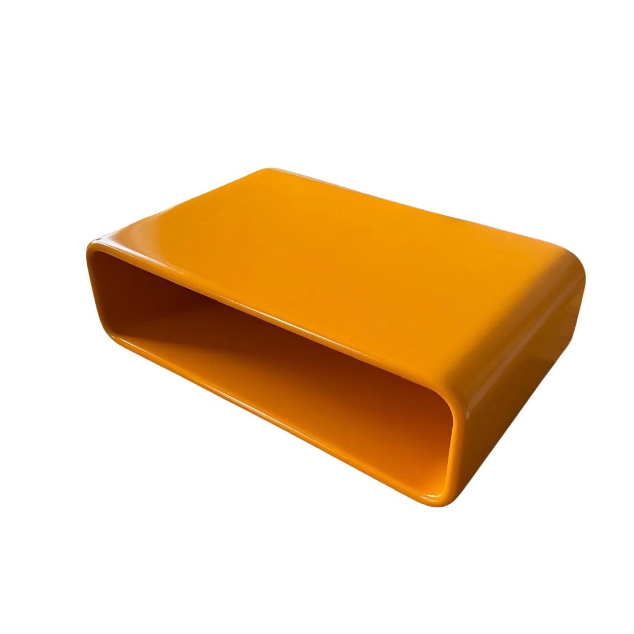 Półka wisząca Space Age, pomarańczowy, plastik, Schöninger, Niemcy, lata 70.