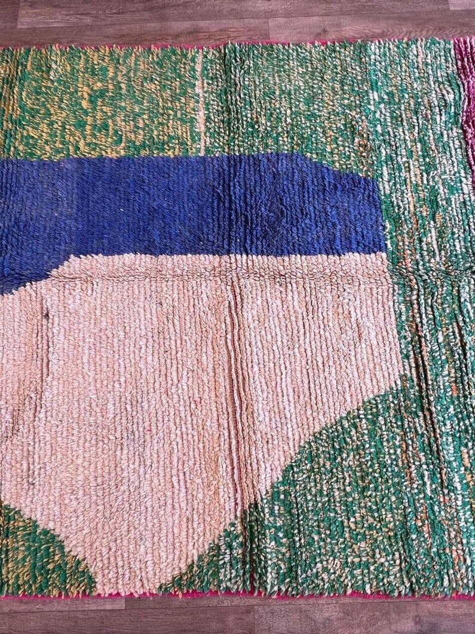 Ręcznie tkany dywan 200x300 cm, wełna, multikolor, Maroko - 202599