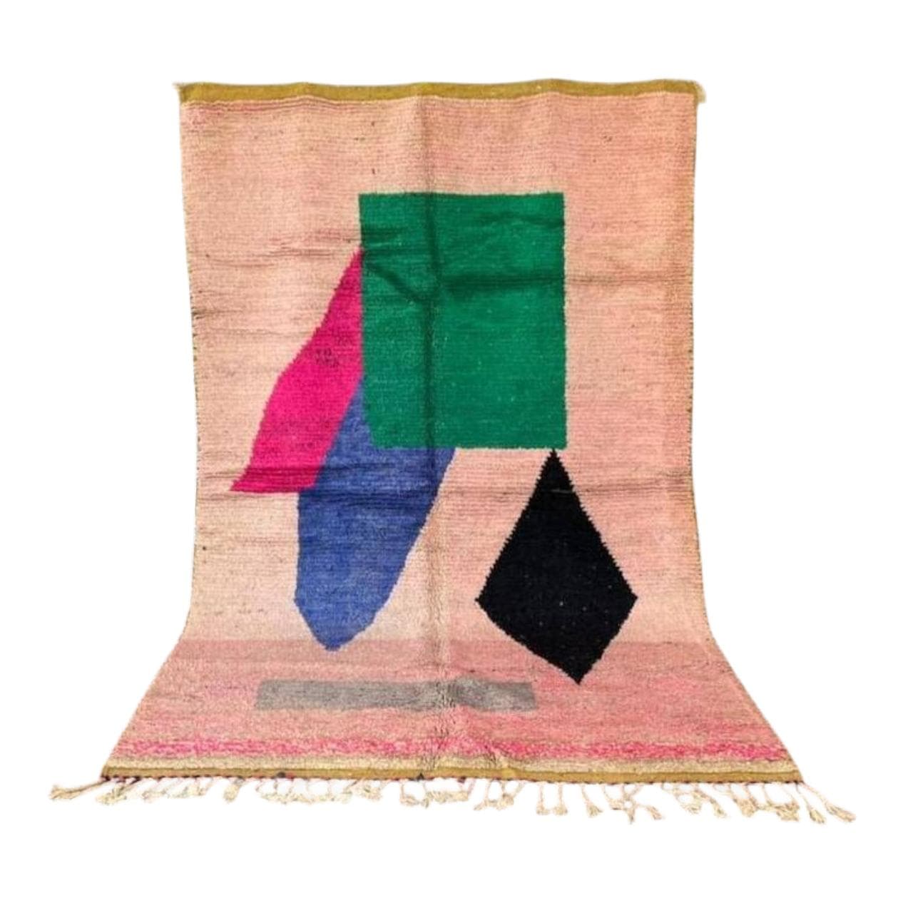 Ręcznie tkany dywan 250x150 cm, wełna, multikolor, Maroko