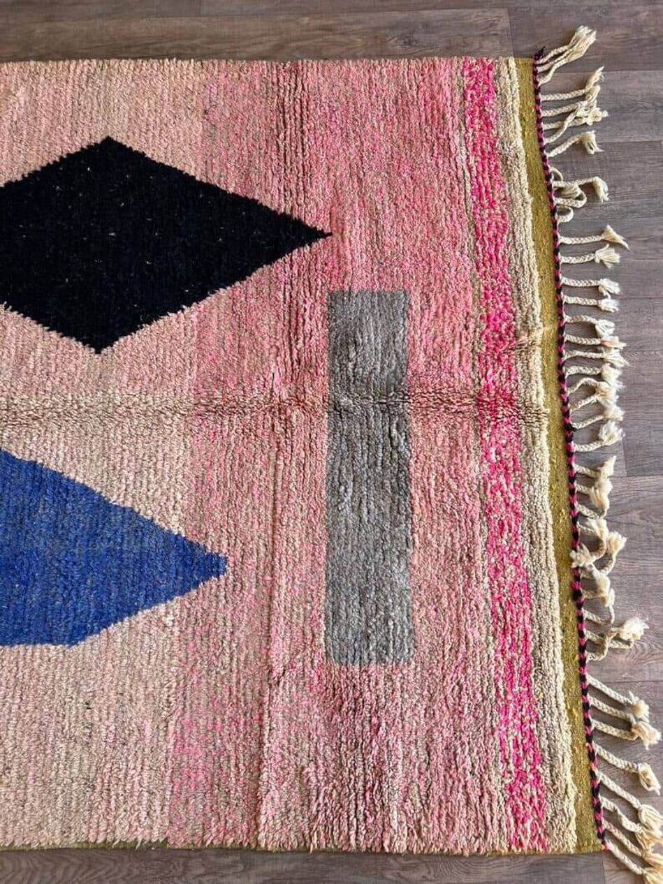 Ręcznie tkany dywan 250x150 cm, wełna, multikolor, Maroko - 202564