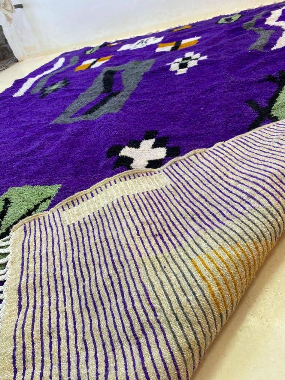 Ręcznie tkany dywan 250x150 cm, wełna, multikolor, Maroko - 202545