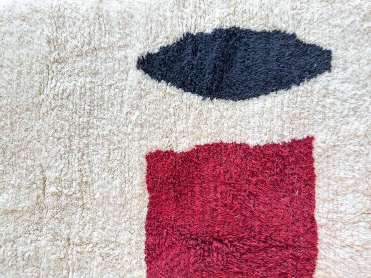 Ręcznie tkany dywan 250x150 cm, wełna, multikolor, Maroko - 202532