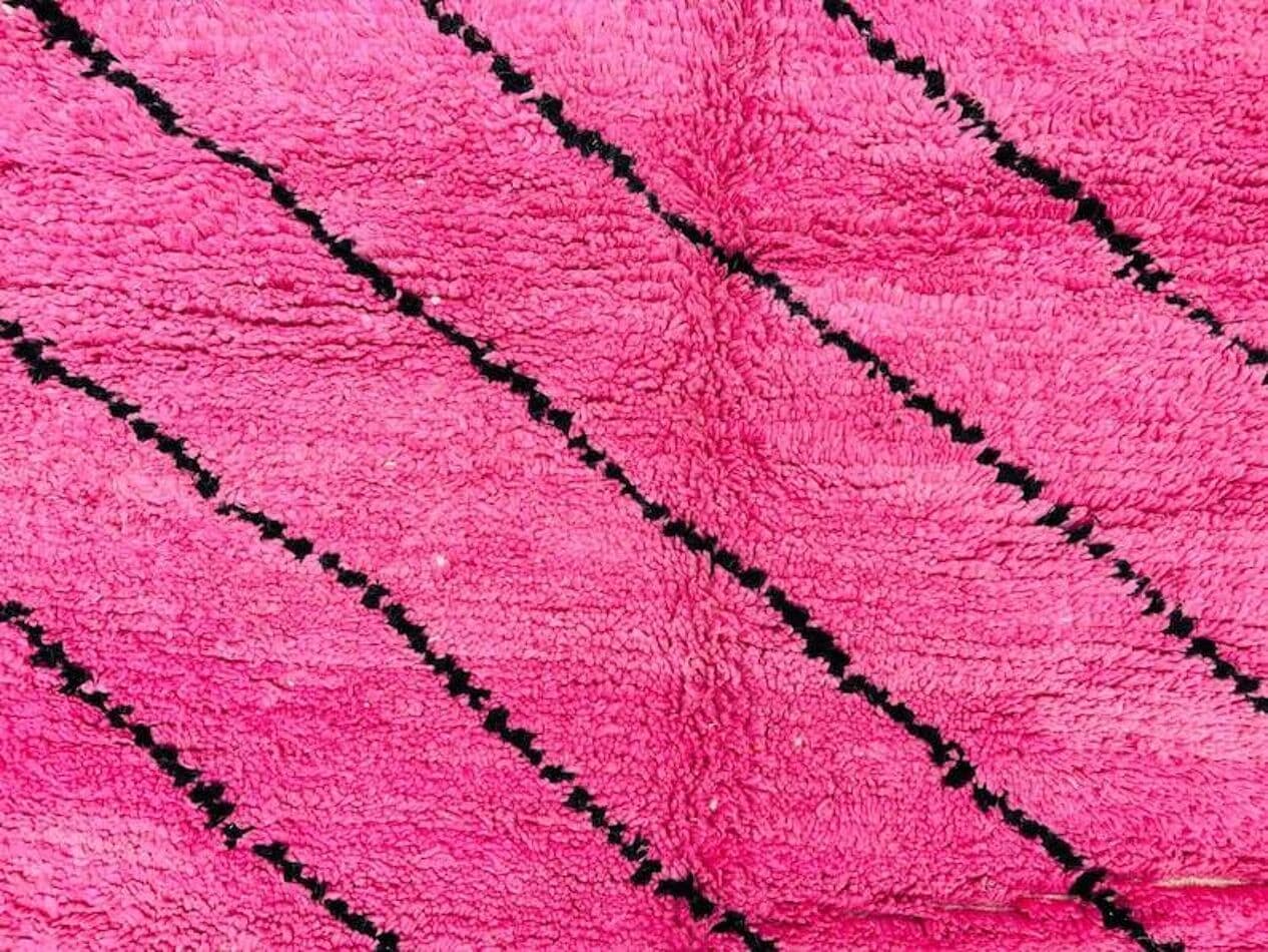 Ręcznie tkany dywan 200x300 cm, wełna, różowy, Maroko - 202529