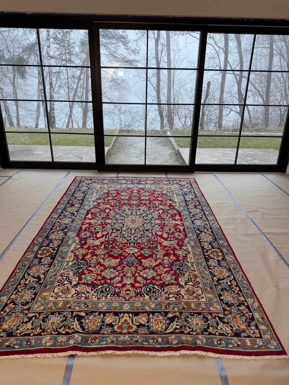 Dywan Keshan 380x235 cm, czerwony, wełna, Iran - 201892