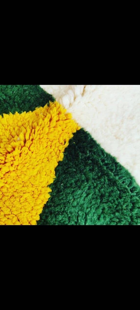 Ręcznie tkany dywan 250x150 cm, wełna, ecru, wielokolorowy, Maroko - 202476