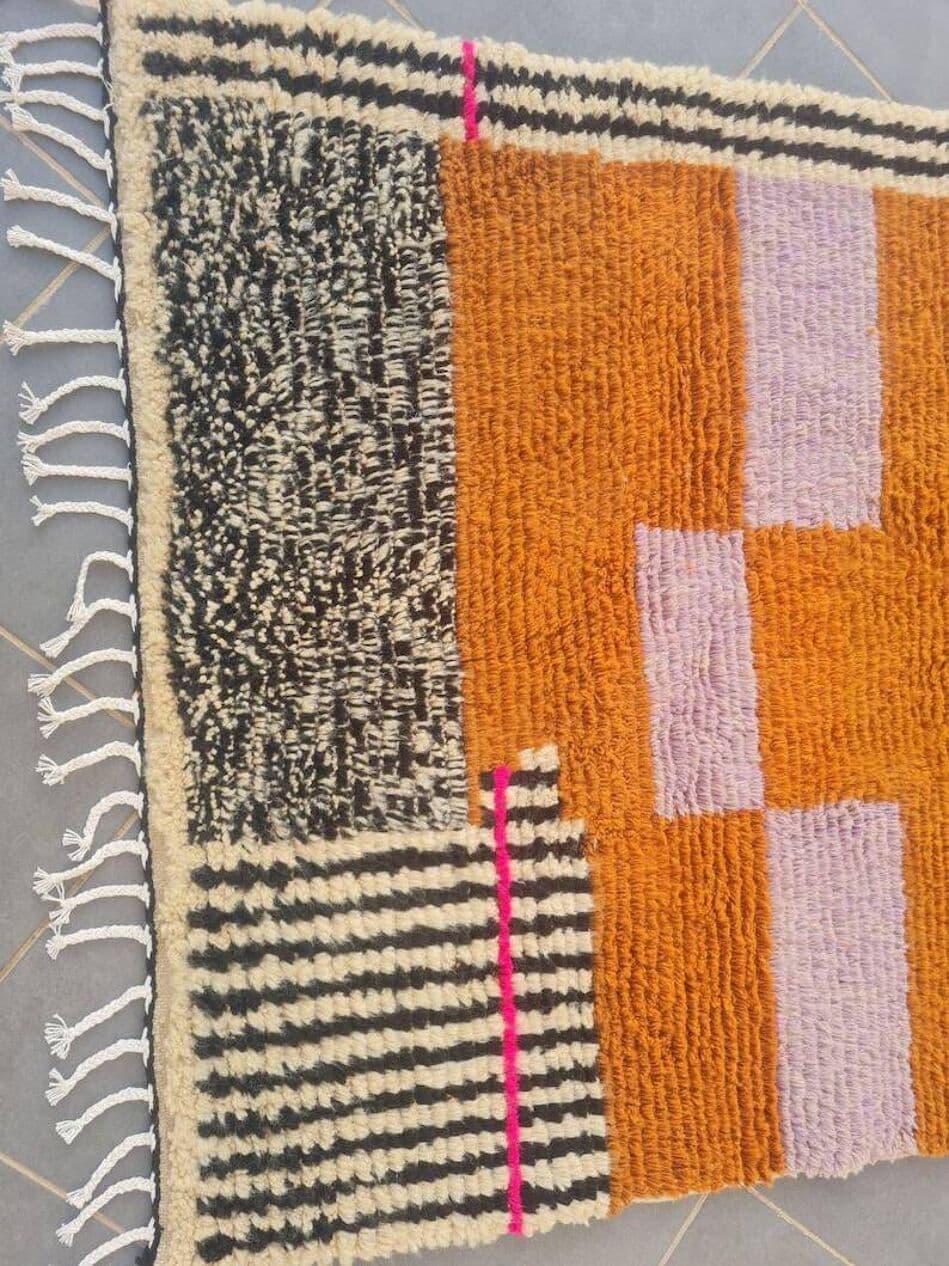 Ręcznie tkany dywan 300x200 cm, wełna, multikolor, Maroko - 202466