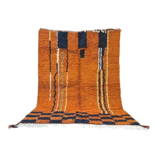 Ręcznie tkany dywan 200x300 cm, wełna, multikolor, Maroko - WYMIARY