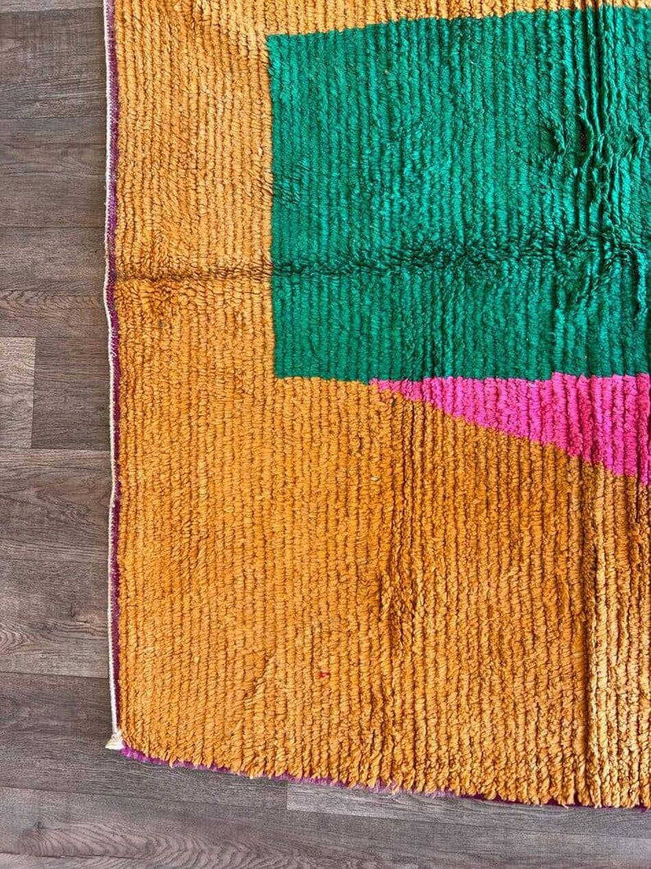 Ręcznie tkany dywan 250x150 cm, wełna, multikolor, Maroko - 202321