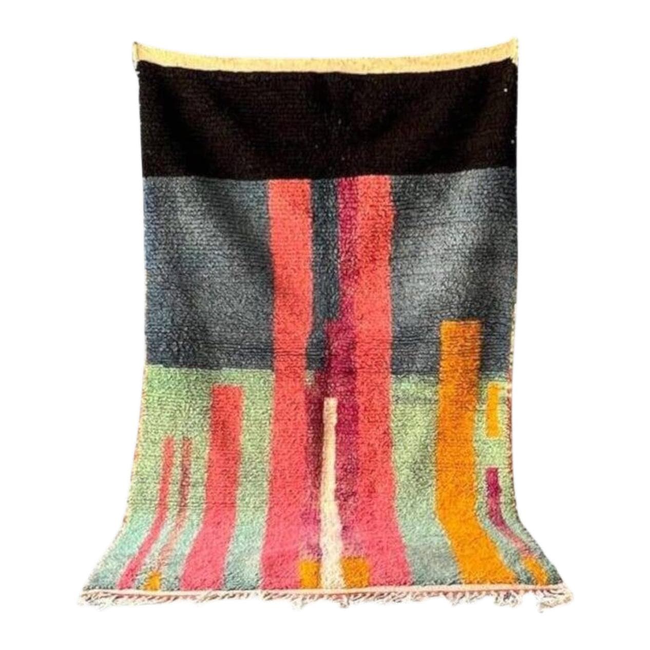 Ręcznie tkany dywan 200x300 cm, wełna, wielokolorowy, Maroko