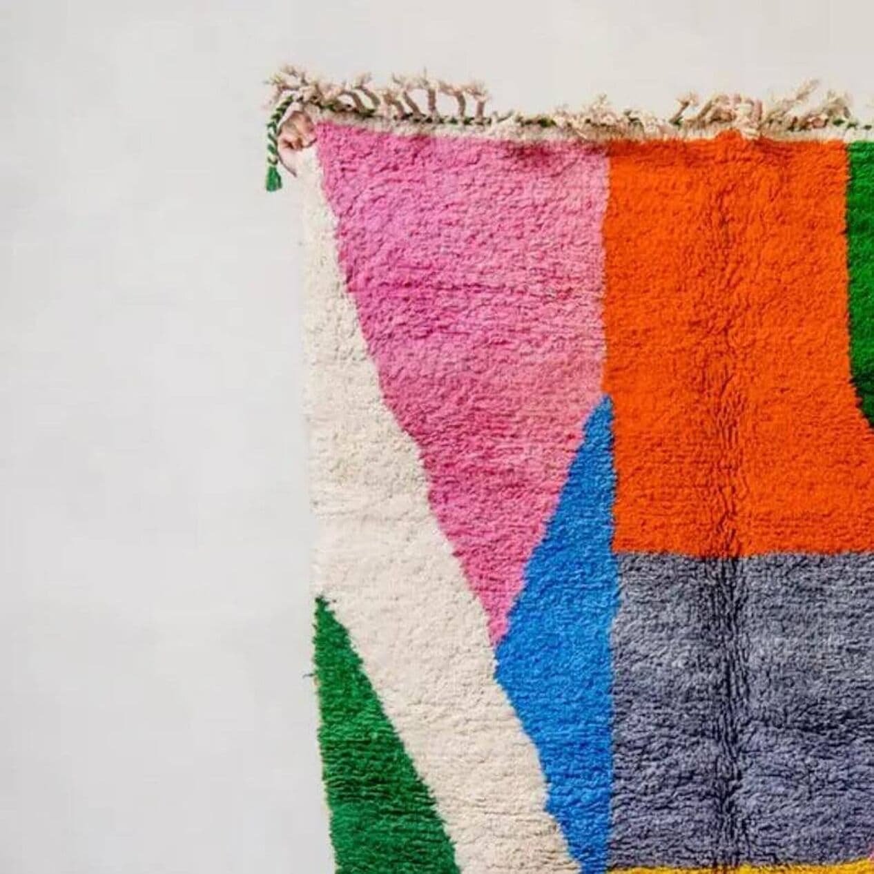 Ręcznie tkany dywan 250x150 cm, wełna, multikolor, Maroko - 202220