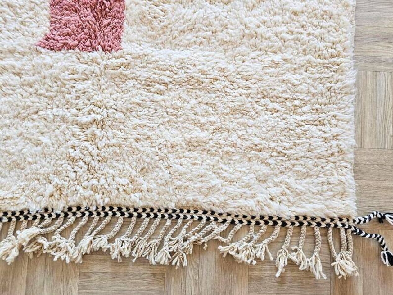 Ręcznie tkany dywan 200x300 cm, wełna, multikolor, Maroko - 202194