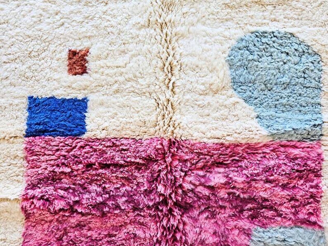 Ręcznie tkany dywan 200x300 cm, wełna, wielokolorowy, Maroko - 202090