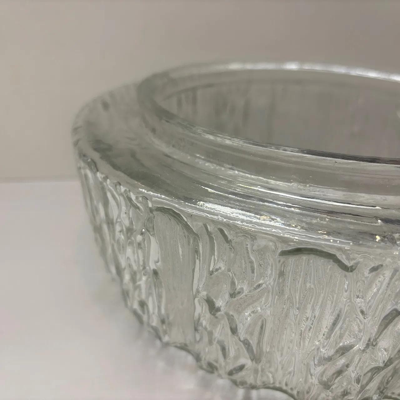 Kinkiet, transparentne szkło, bakelit, RZB, Niemcy, lata 70. - 14230