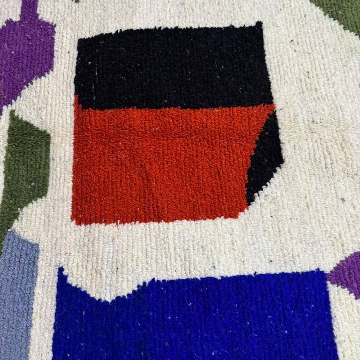 Ręcznie tkany dywan 250x150 cm, wełna, multikolor, Maroko - 202008