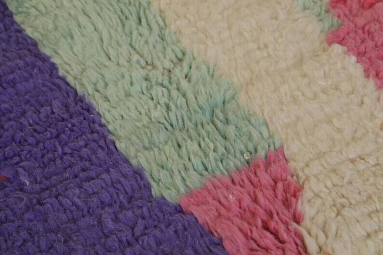 Ręcznie tkany dywan 200x300 cm, wełna, multikolor, Maroko - 202001