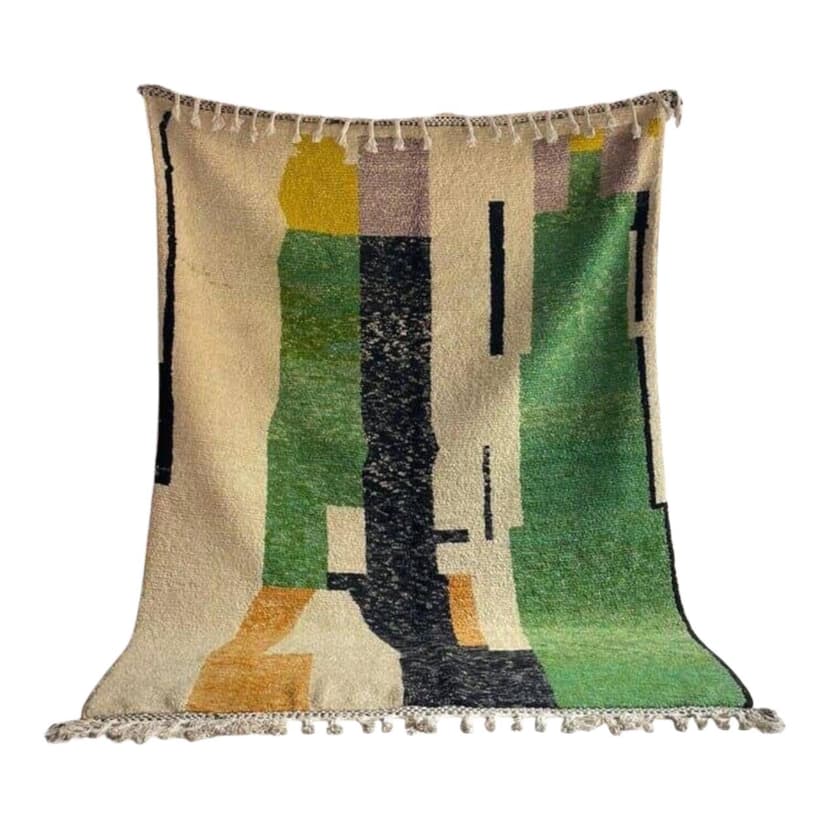 Ręcznie tkany dywan 200x300 cm, wełna, multikolor, Maroko