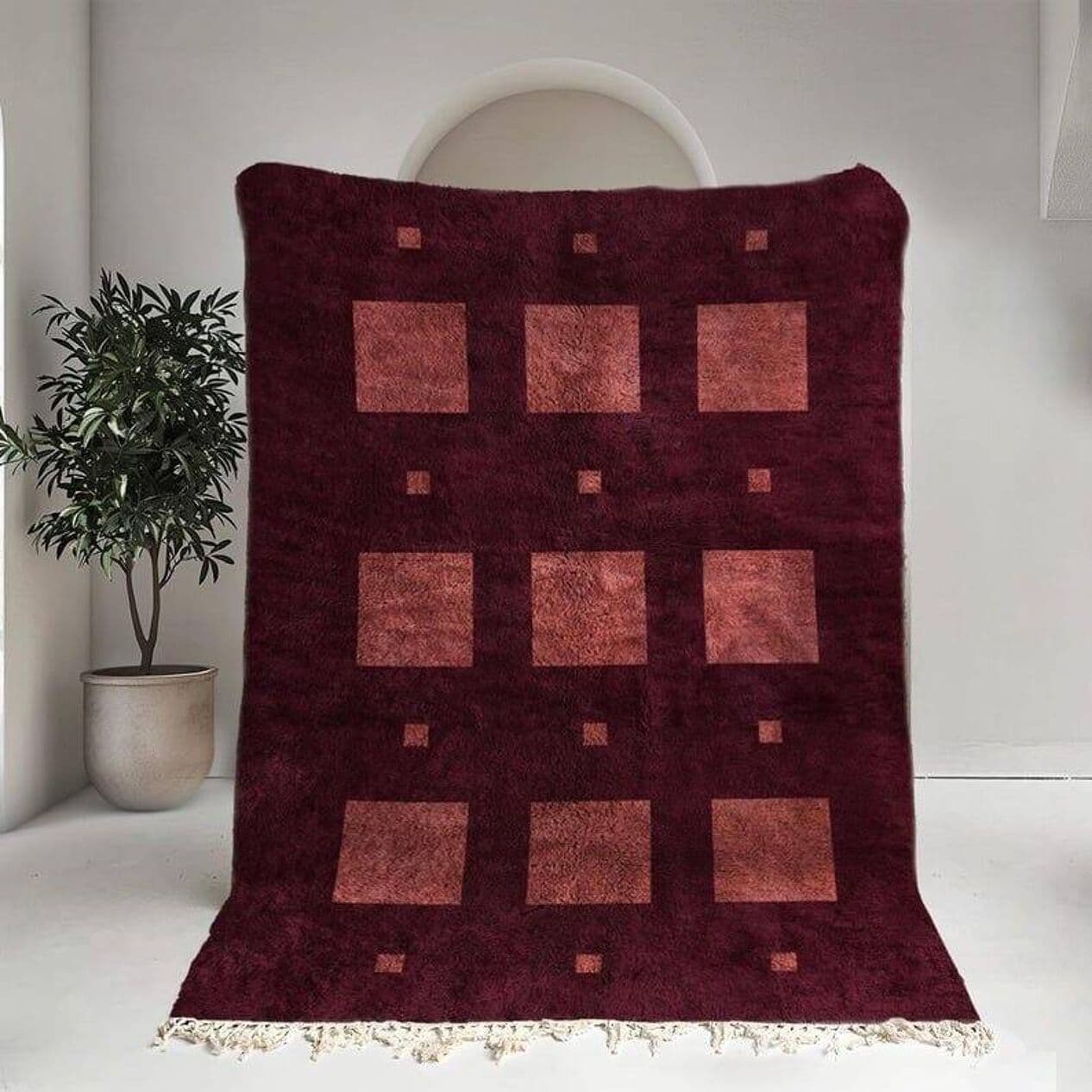 Ręcznie tkany dywan 150x250 cm, wełna, multikolor, Maroko - 205675