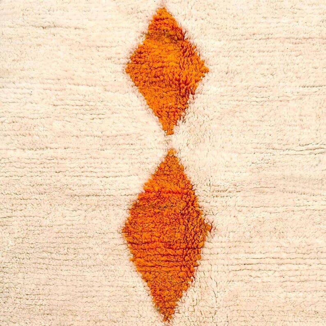 Ręcznie tkany dywan 140x260 cm, wełna, biały, Maroko - 205667