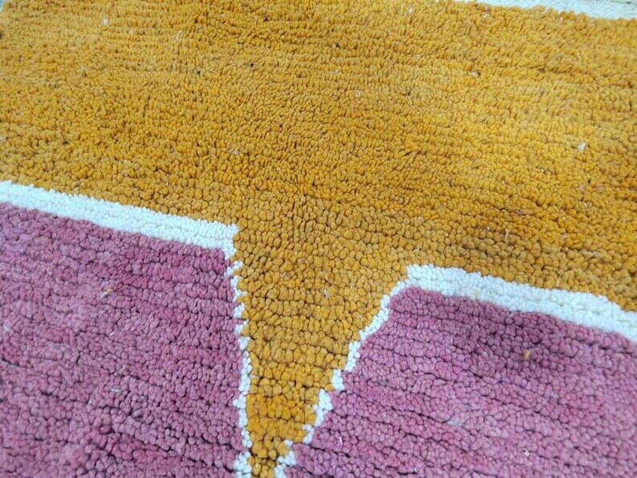 Ręcznie tkany dywan 160x240 cm, wełna, multikolor, Maroko - 205655