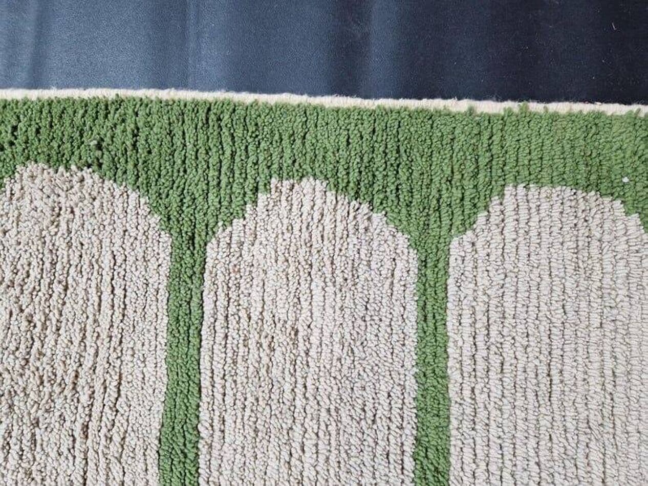 Ręcznie tkany dywan 100x200 cm, wełna, zielony, Maroko - 205632