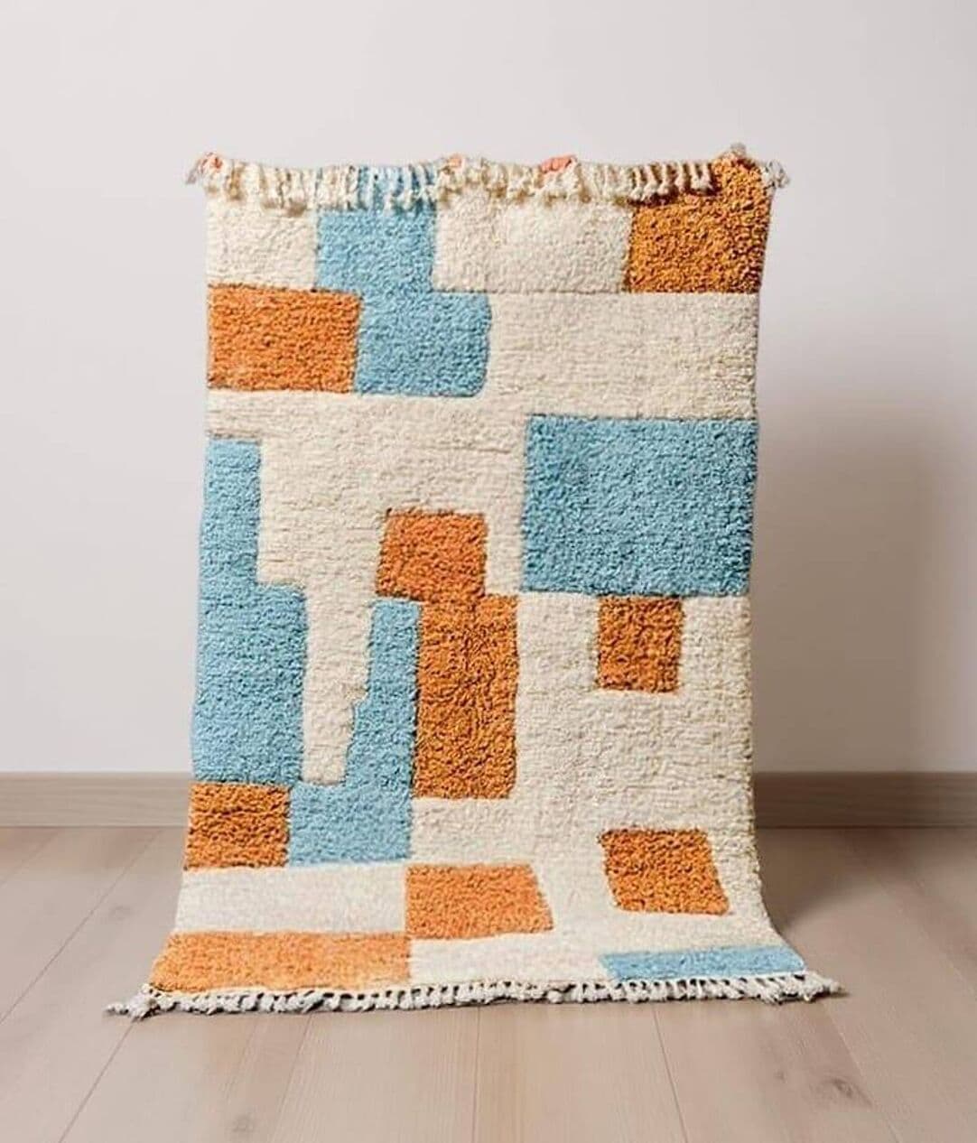 Ręcznie tkany dywan 150x250 cm, wełna, wielokolorowy, Maroko - 205497