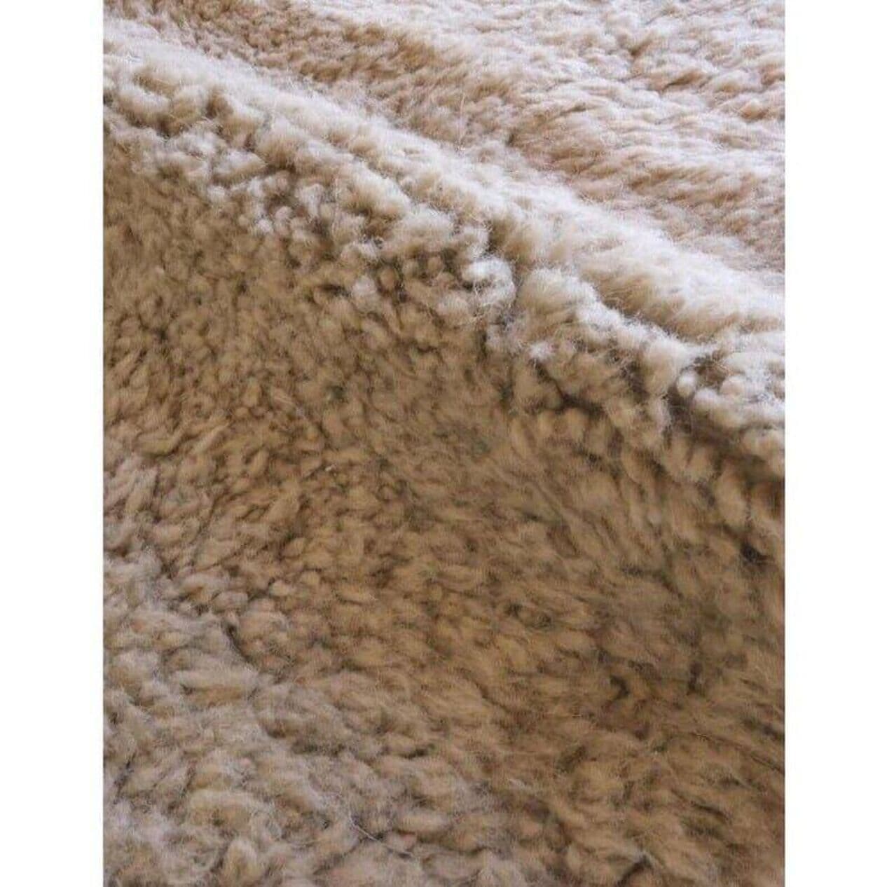 Ręcznie tkany dywan 140x260 cm, wełna, granatowy, pomarańczowy, beżowy, miętowy, Maroko - 205484