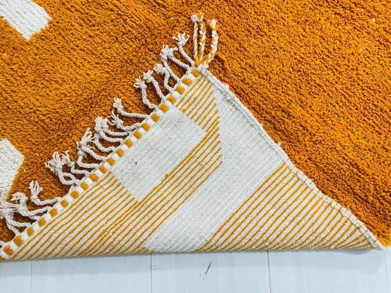 Ręcznie tkany dywan 150x250 cm, wełna, pomarańczowy, Maroko - 205343