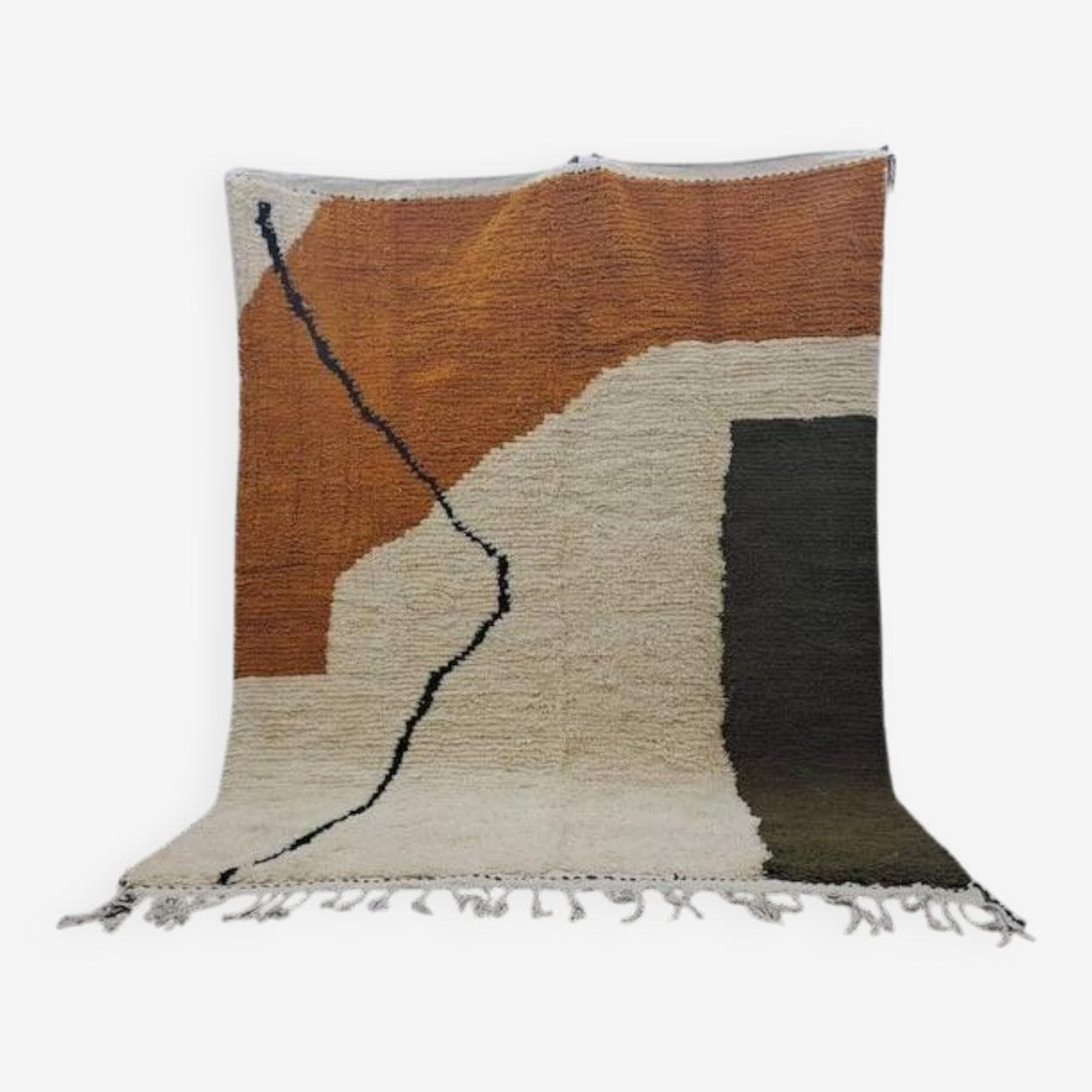 Ręcznie tkany dywan 150x250 cm, wełna, multikolor, Maroko - 205332