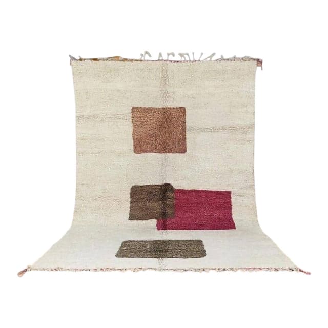 Ręcznie tkany dywan 150x250 cm, wełna, multikolor, Maroko - WYMIARY