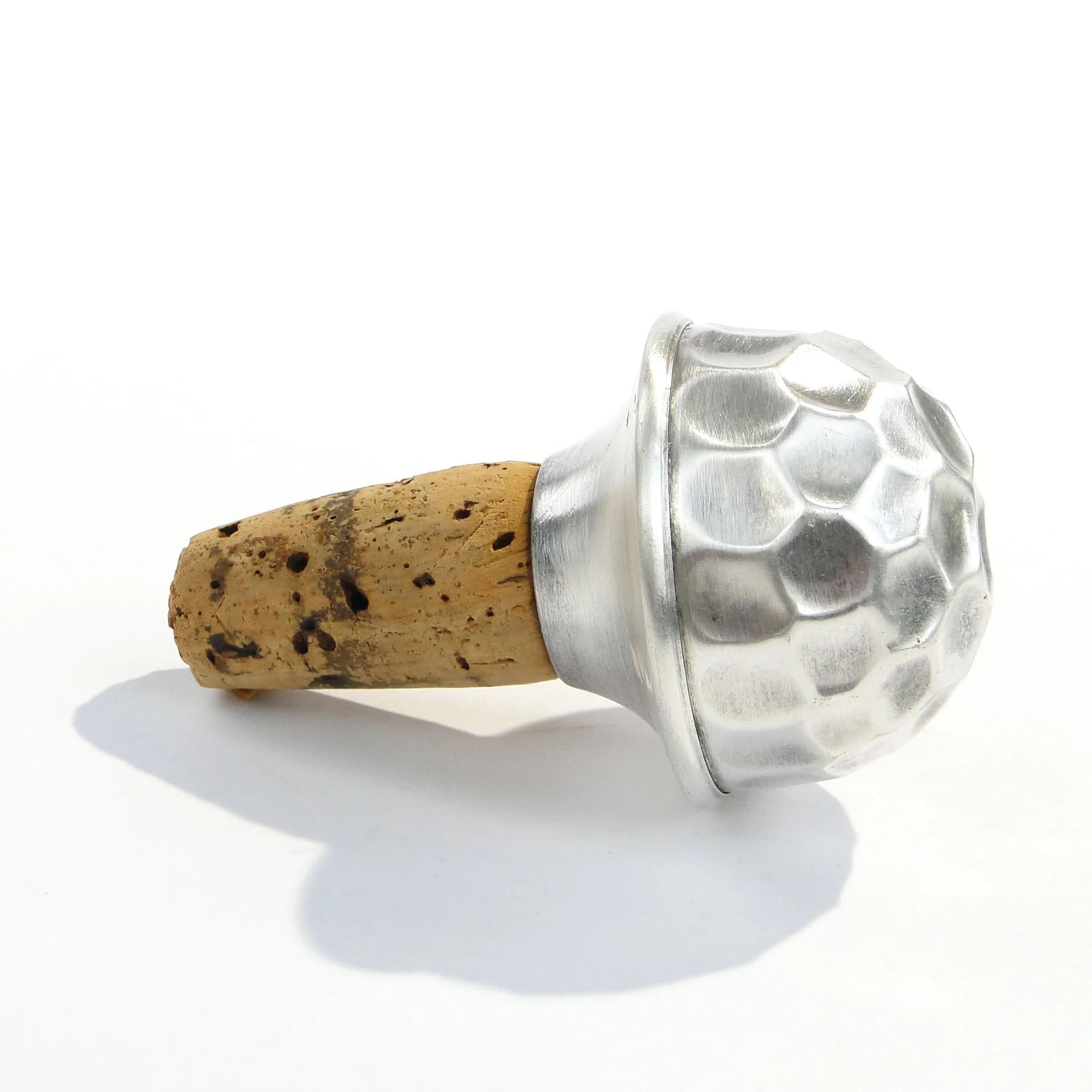 Korek do butelki Art Deco, mosiądz srebrzony, WMF, Niemcy, lata 20. - 14601