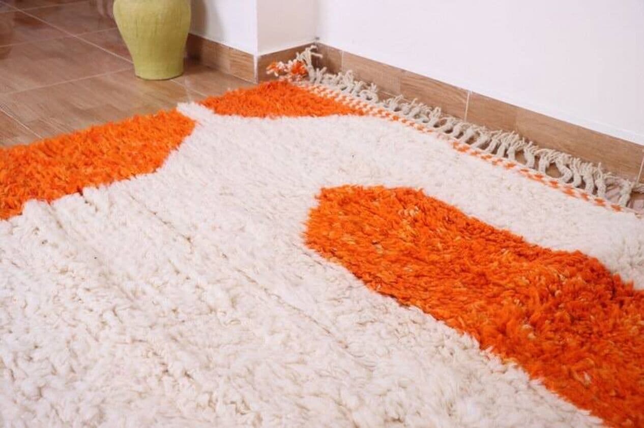 Ręcznie tkany dywan 140x260 cm, wełna, multikolor, Maroko - 205290