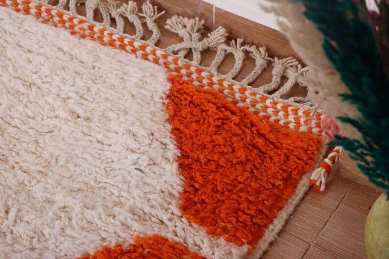 Ręcznie tkany dywan 140x260 cm, wełna, multikolor, Maroko - 205289