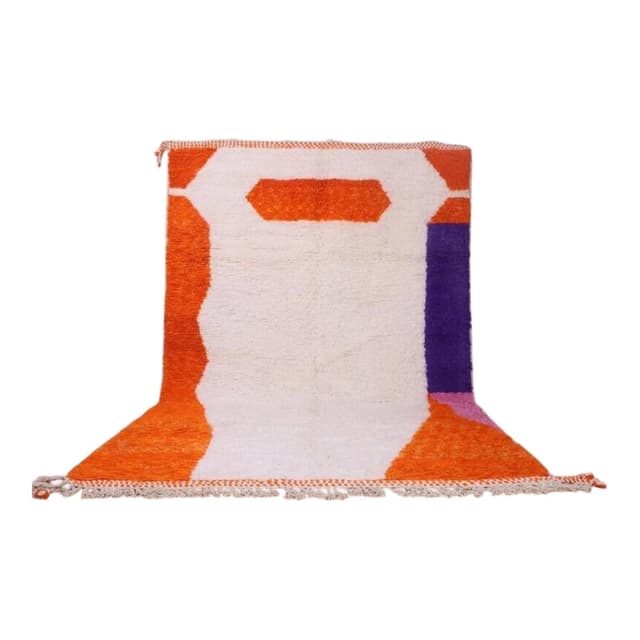 Ręcznie tkany dywan 140x260 cm, wełna, multikolor, Maroko - WYMIARY