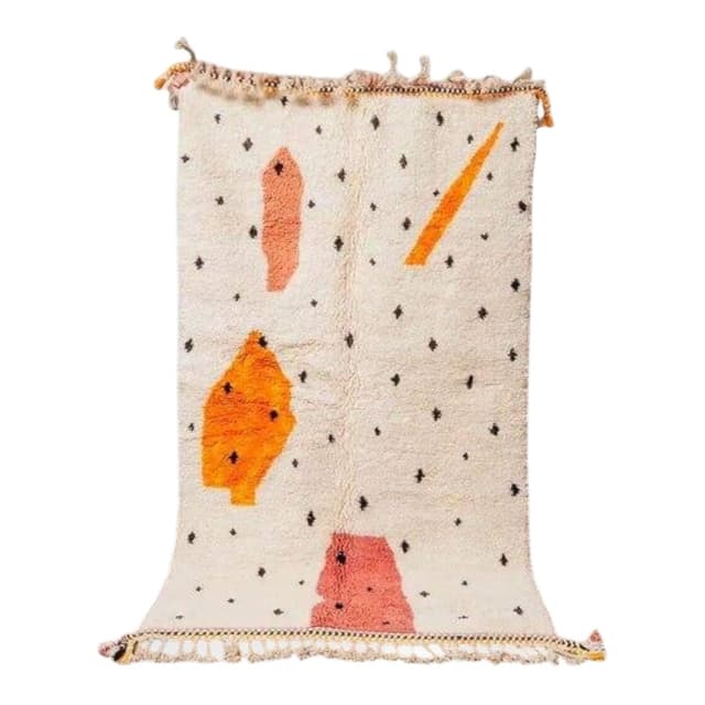 Ręcznie tkany dywan 150x250 cm, wełna, multikolor, Maroko - WYMIARY