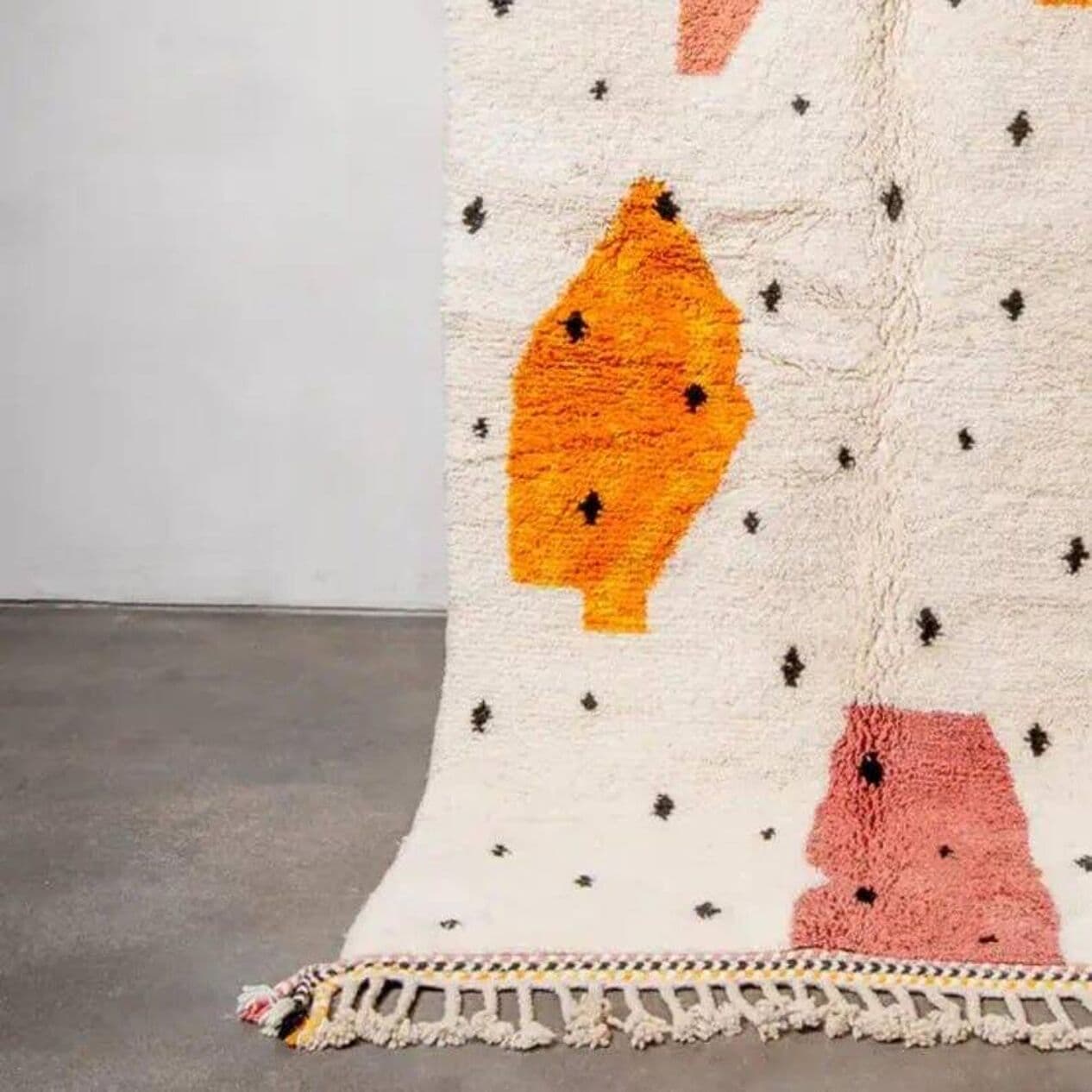 Ręcznie tkany dywan 150x250 cm, wełna, multikolor, Maroko - 205242