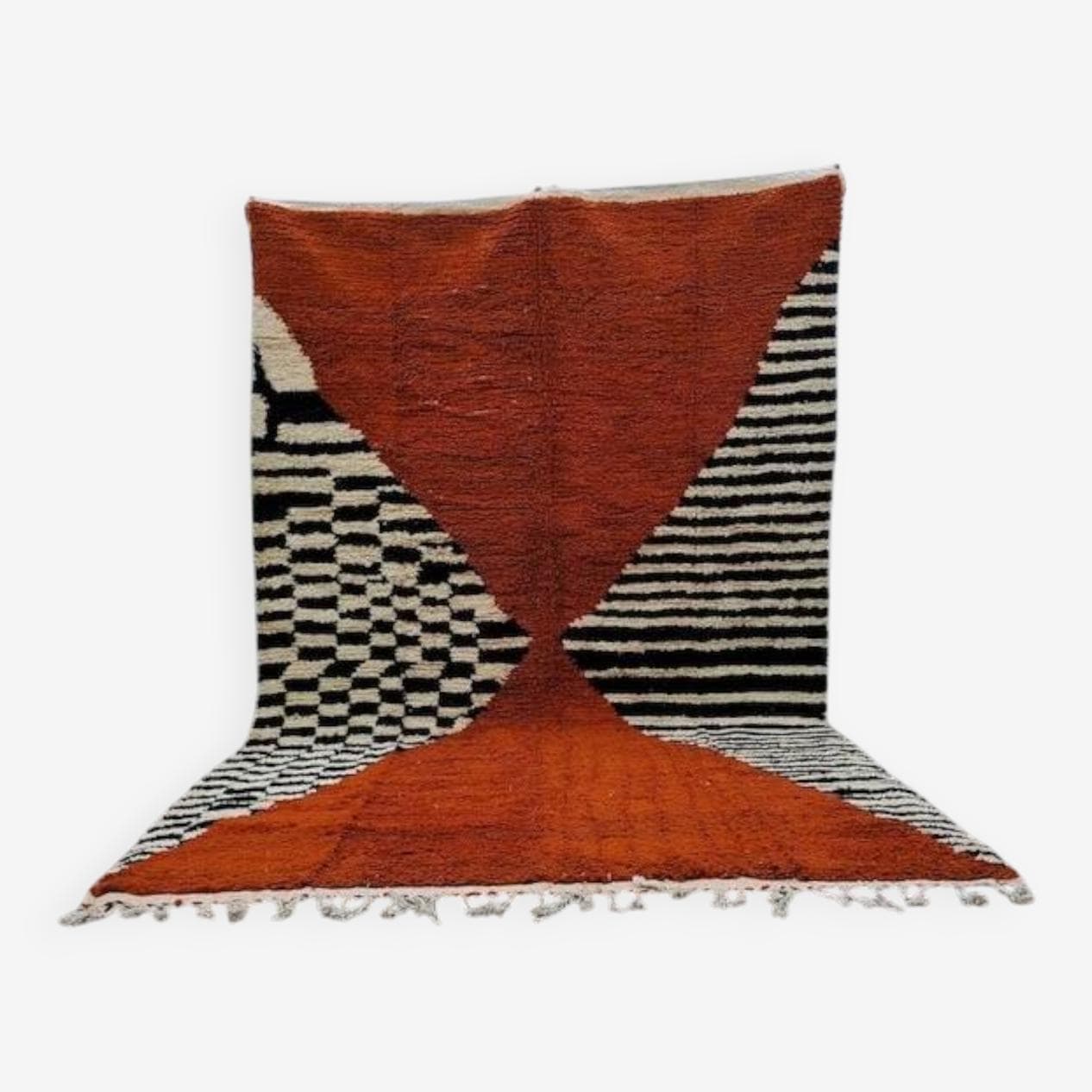 Ręcznie tkany dywan 140x260 cm, wełna, wielokolorowy, Maroko - 205224