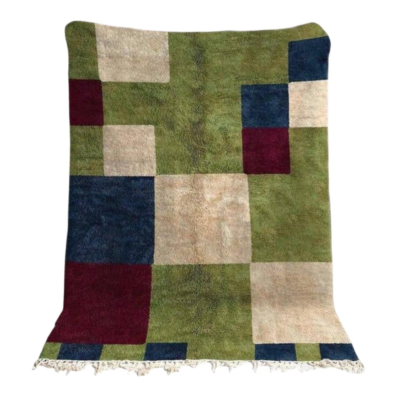 Ręcznie tkany dywan 150x250 cm, wełna, multikolor, Maroko