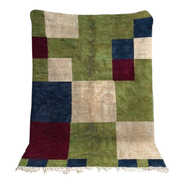 Ręcznie tkany dywan 150x250 cm, wełna, multikolor, Maroko - WYMIARY