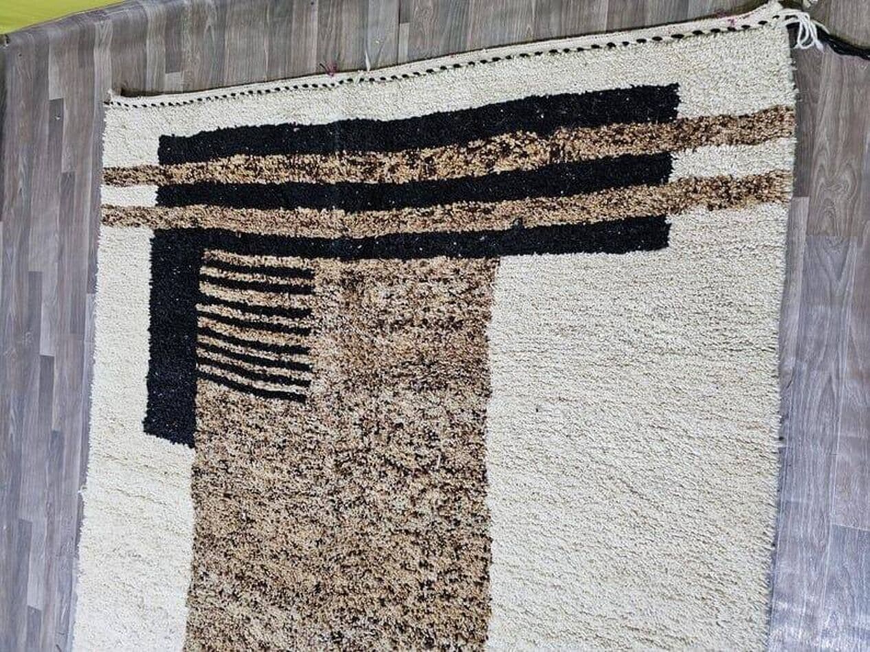 Ręcznie tkany dywan 150x250 cm, wełna, multikolor, Maroko - 205165