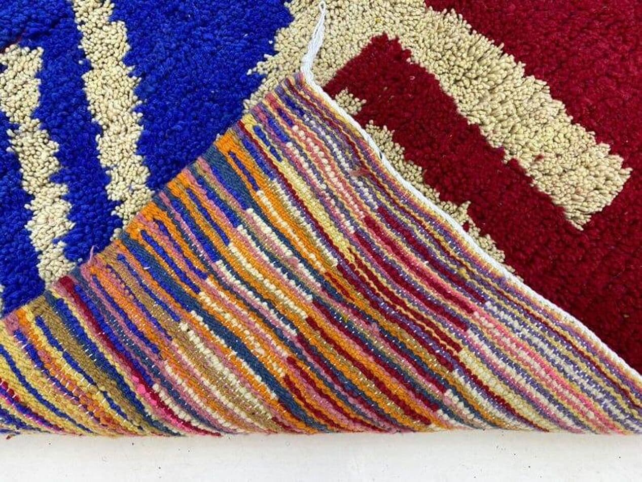 Ręcznie tkany dywan 200x300 cm, wełna, multikolor, Maroko - 205146