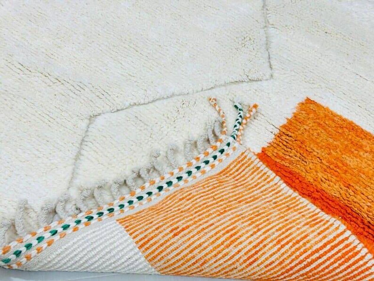 Ręcznie tkany dywan 140x260 cm, wełna, wielokolorowy, Maroko - 205081